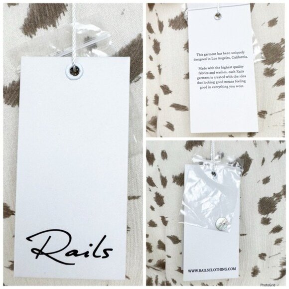 RAILS Ora Puma Animal Print summer Mini Dress Size M - Picture 10 of 13